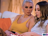 Busty stepmom n stepdaughter masturbate